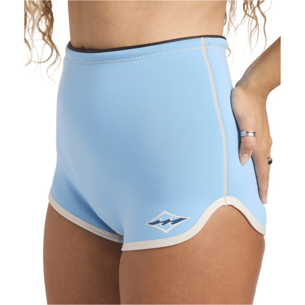 2026 Billabong Womens 2mm Spring Glider Shorts 24BW304050 - Blue Drift